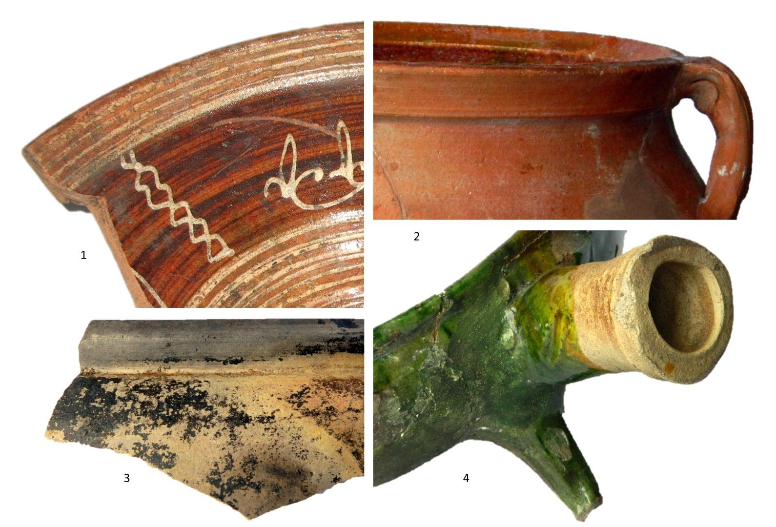 Attēls no publikācijas: Sarkanmāla un baltmāla trauki. Foto: B. Dumpe